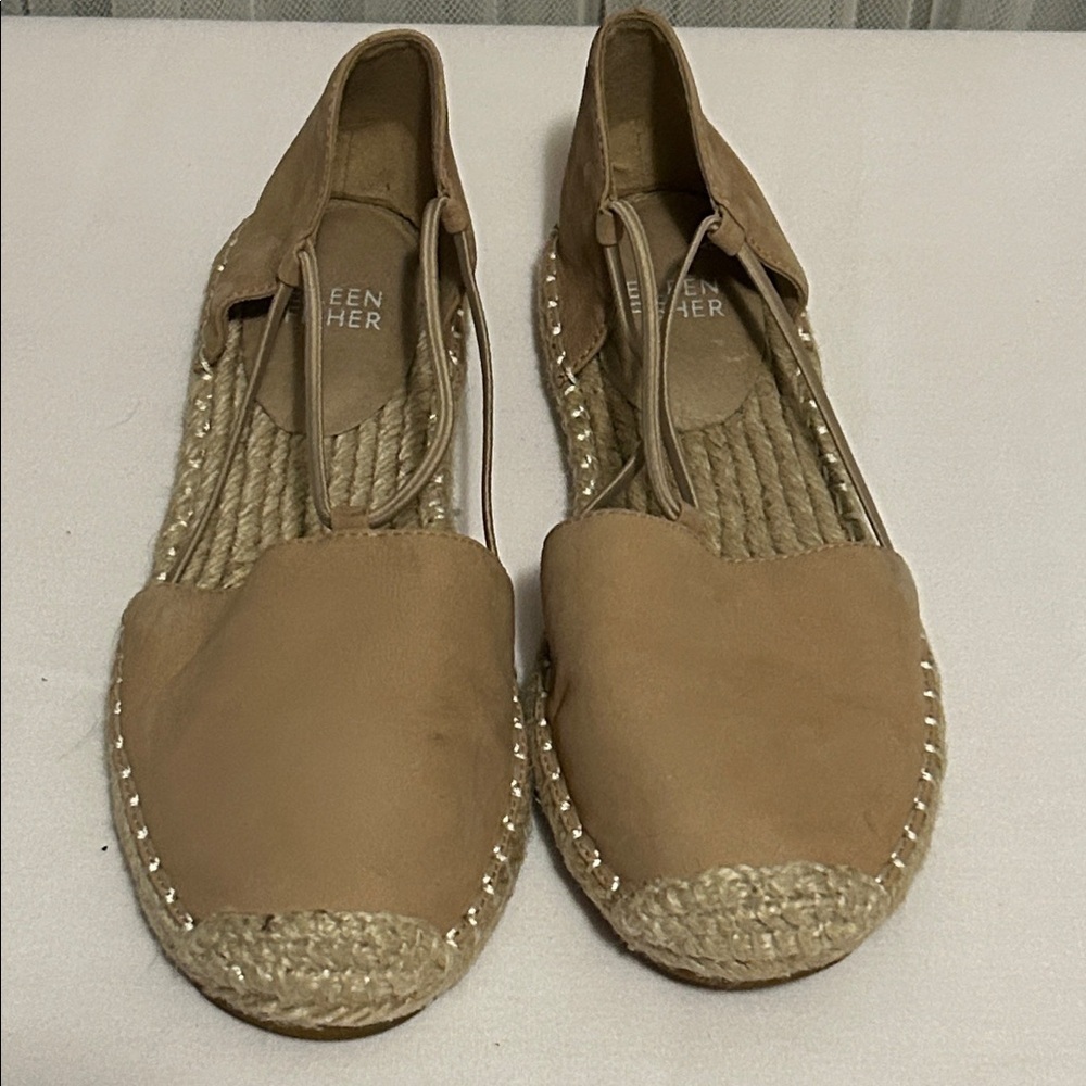 Eileen Fisher Beige Espadrille Shoes